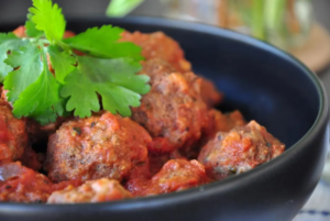 A simple gluten-free meatball recipe made with ground meat, gluten-free breadcrumbs, and savory seasonings, perfect for any occasion