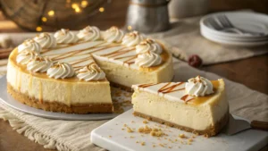 Keebler Cheesecake with a Golden Graham Cracker Crust and Creamy Filling