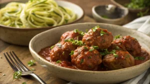 Classic Italian-Style Gluten-Free Meatballs in Marinara Sauce