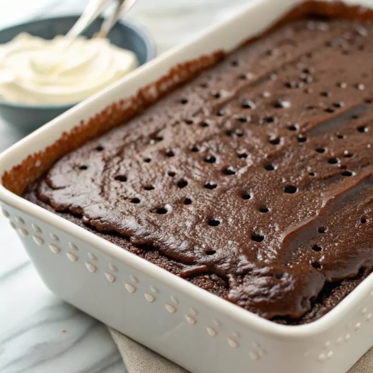 chocolate cake and pudding close-up