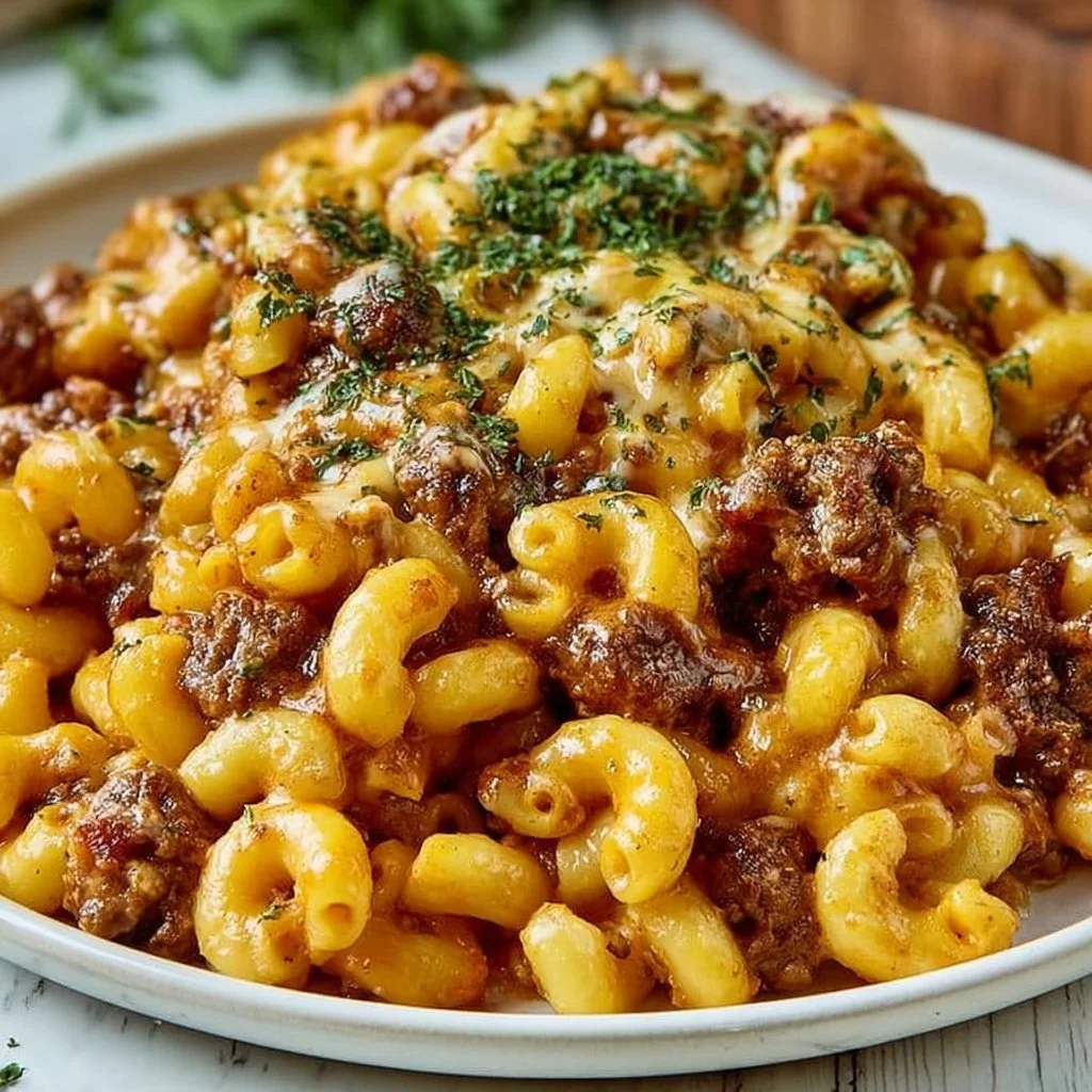 One-Pan Cheeseburger Macaroni