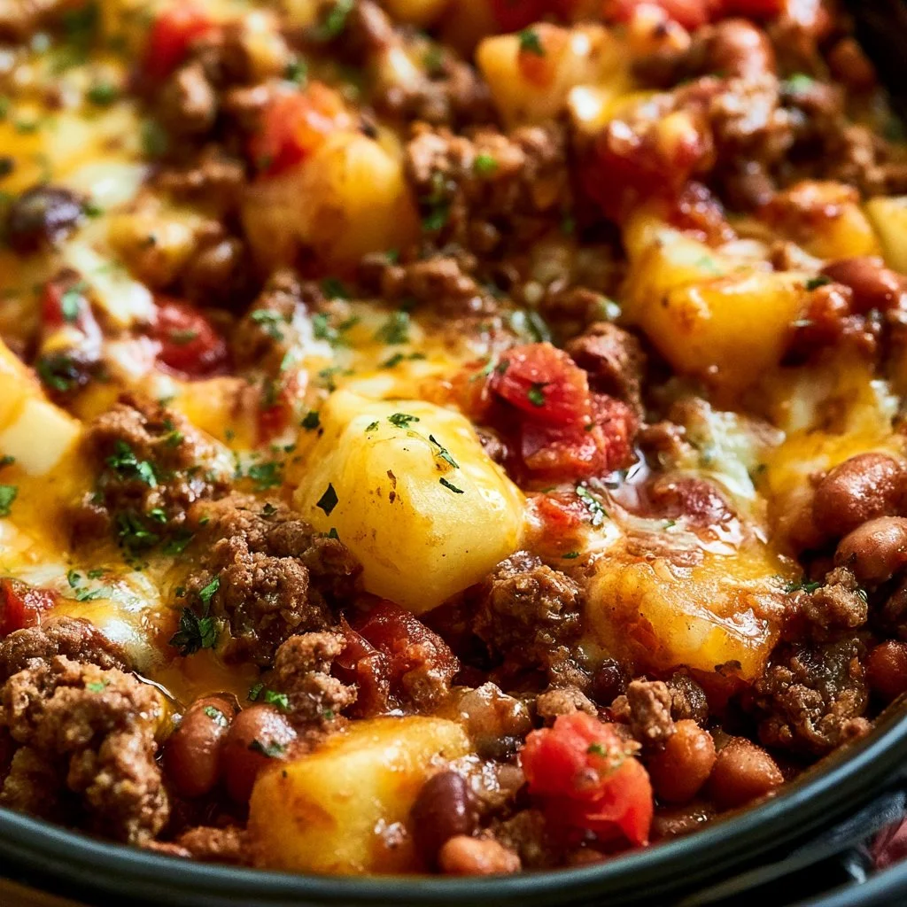 Slow Cooker Cowboy Casserole
