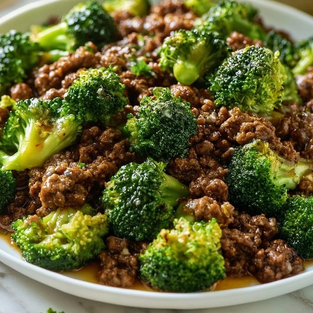 Ground Beef and Broccoli