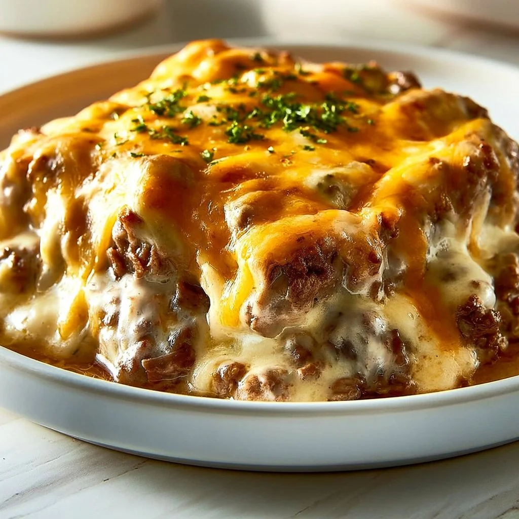 Philly Cheesesteak Casserole