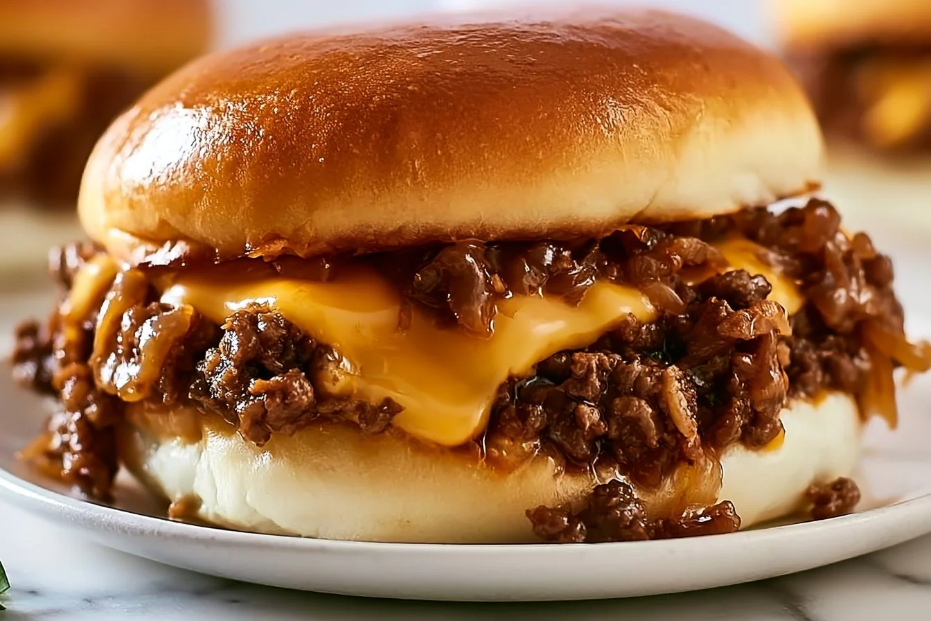 French Onion Beef Sloppy Joes
