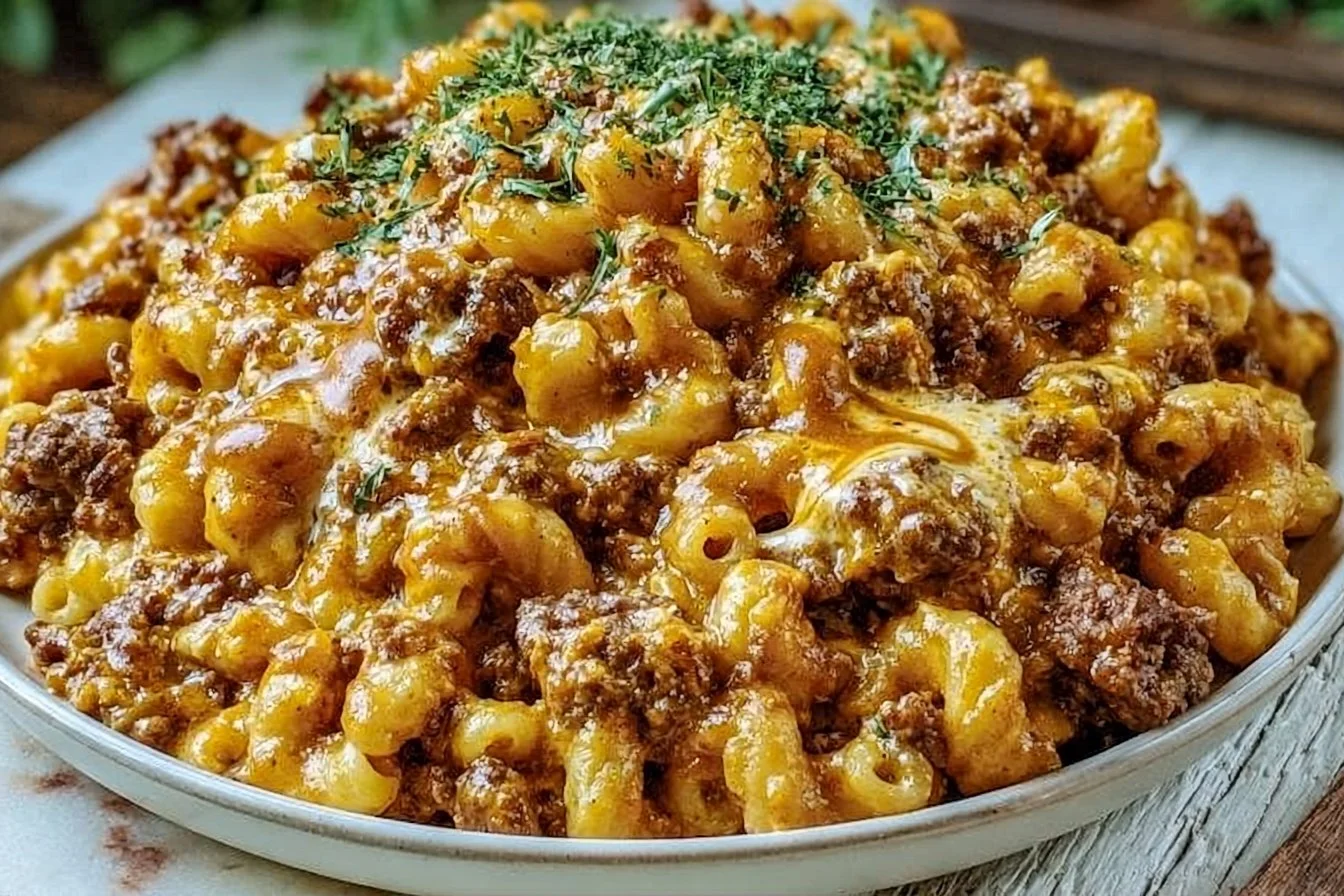 One-Pan Cheeseburger Macaroni