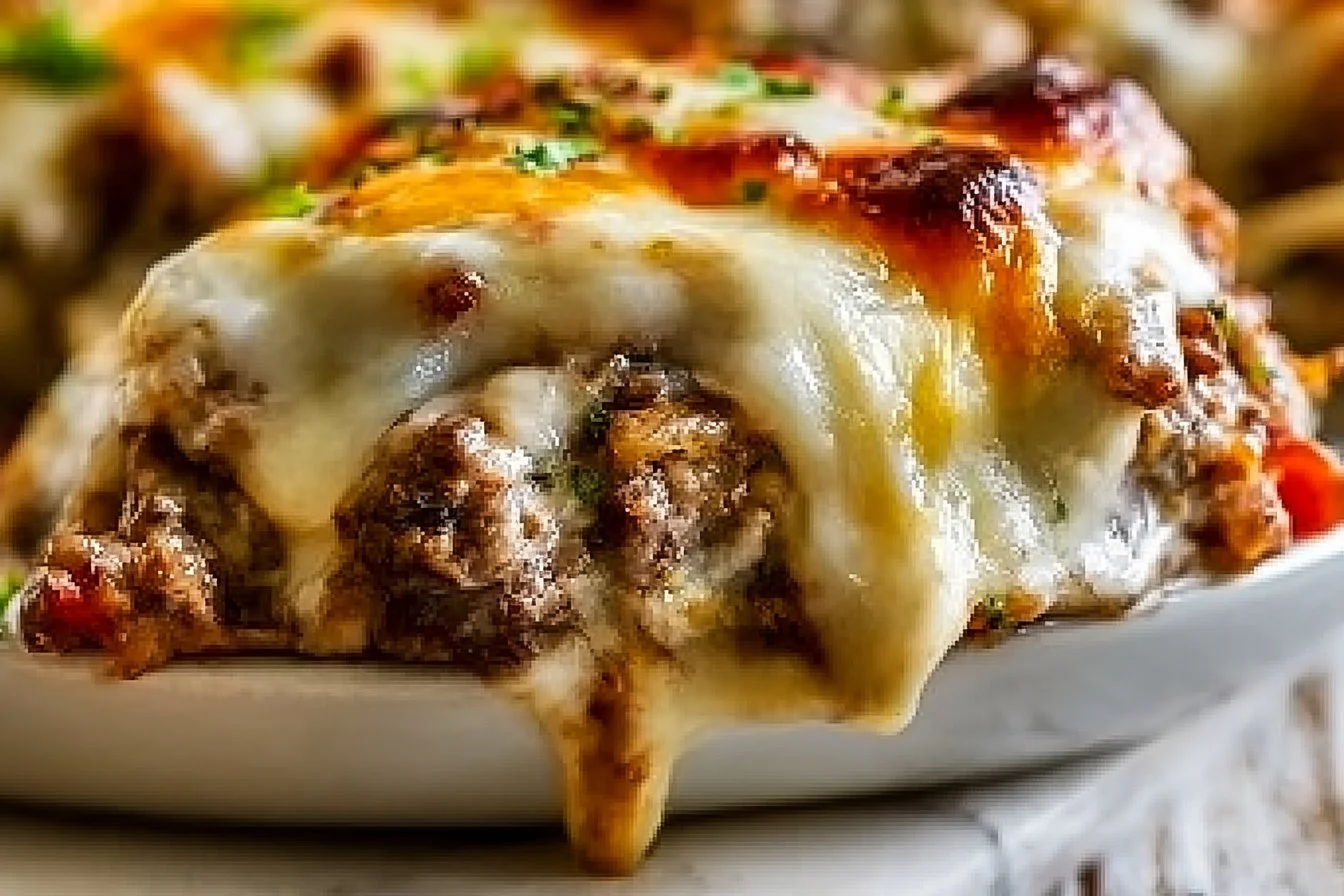 Philly Cheesesteak Casserole