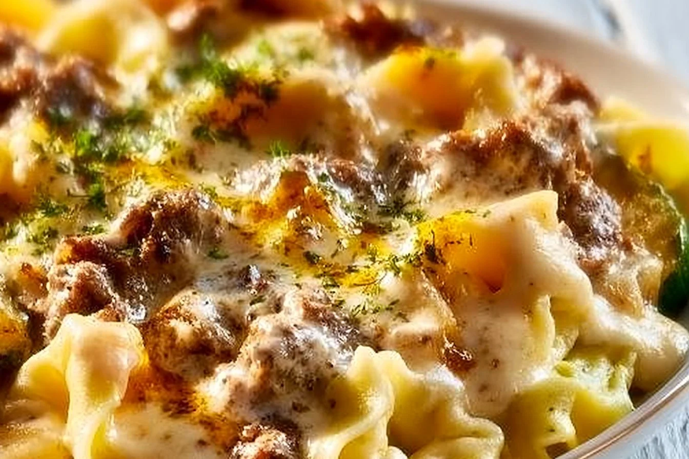 Crock Pot Cheesesteak Tortellini