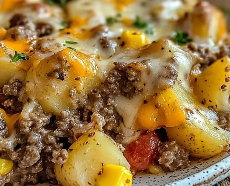 Slow Cooker Cowboy Potato Casserole