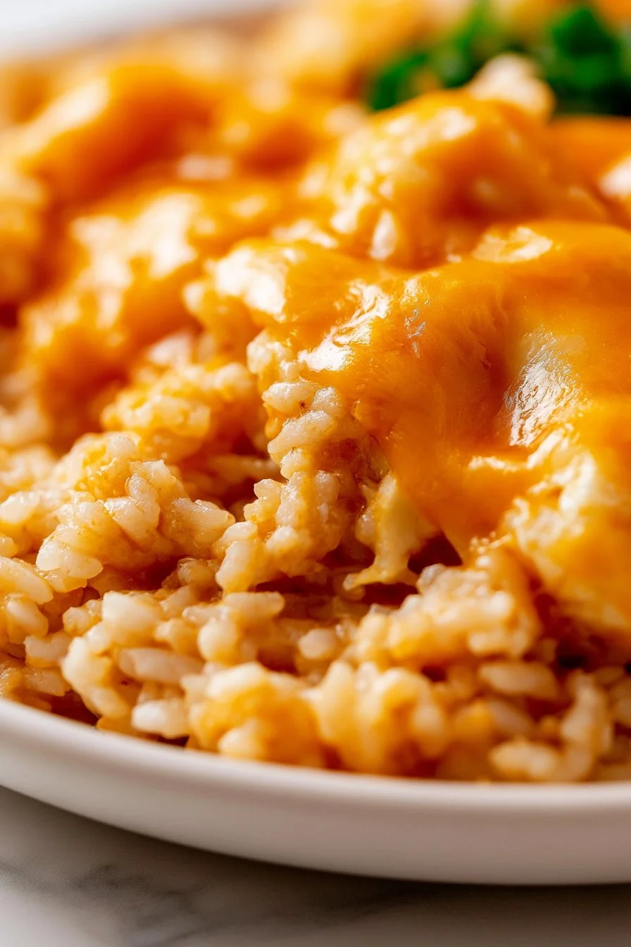 Delicious enchilada chicken casserole served in a dish with toppings.