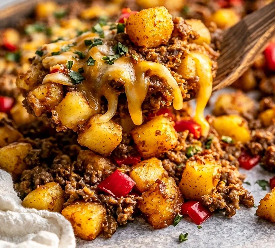 Mexican Ground Beef and Potato Skillet