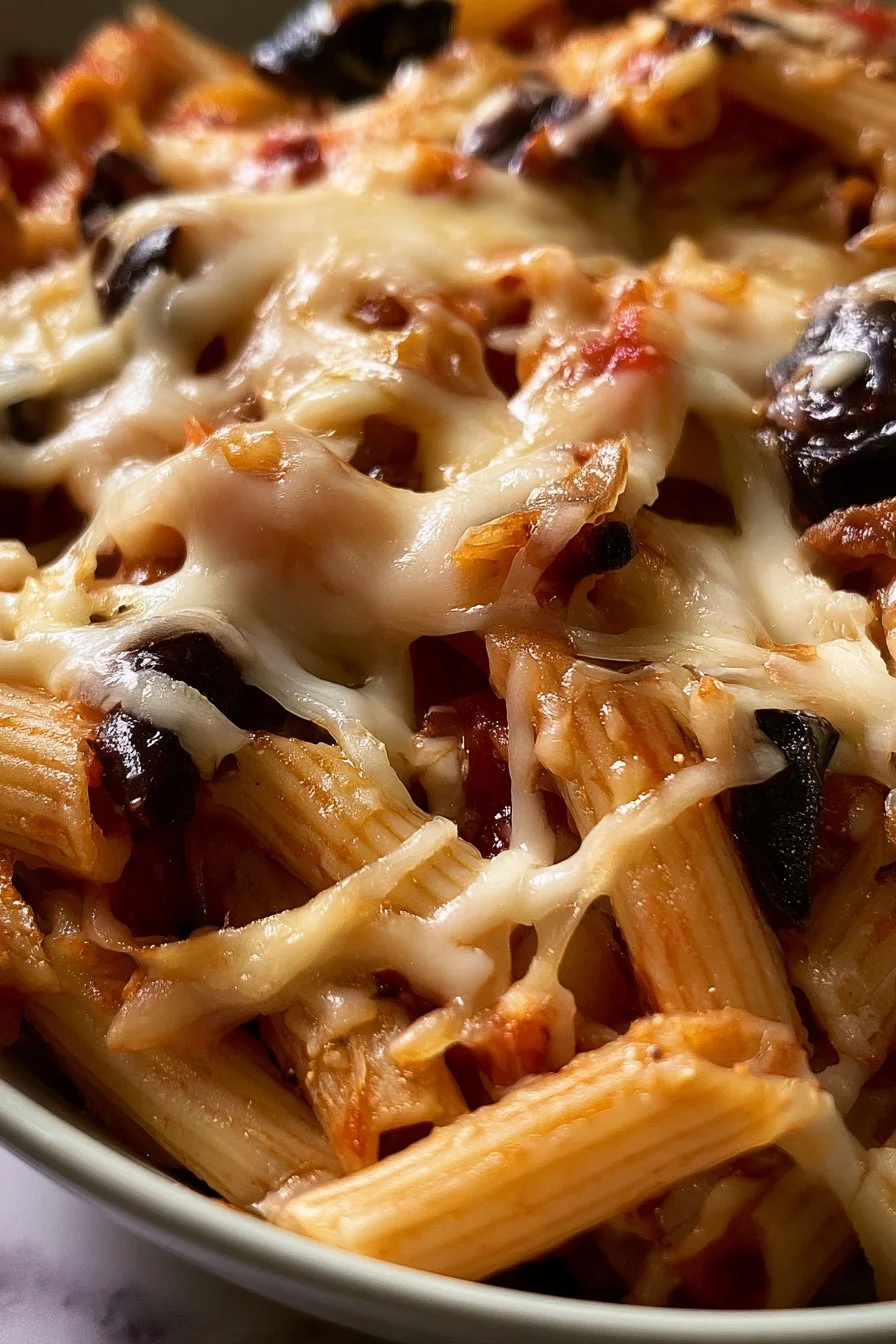 Delicious ground beef casserole dish with vegetables and cheese