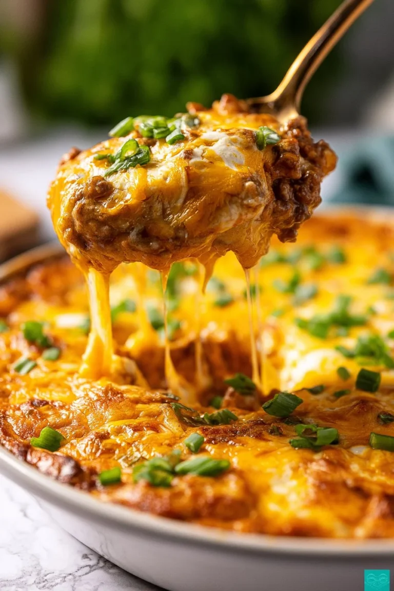 Delicious Ground Beef Texas Trash dish served in a bowl
