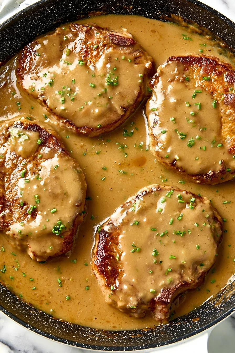 Delicious hamburger steak served with sides