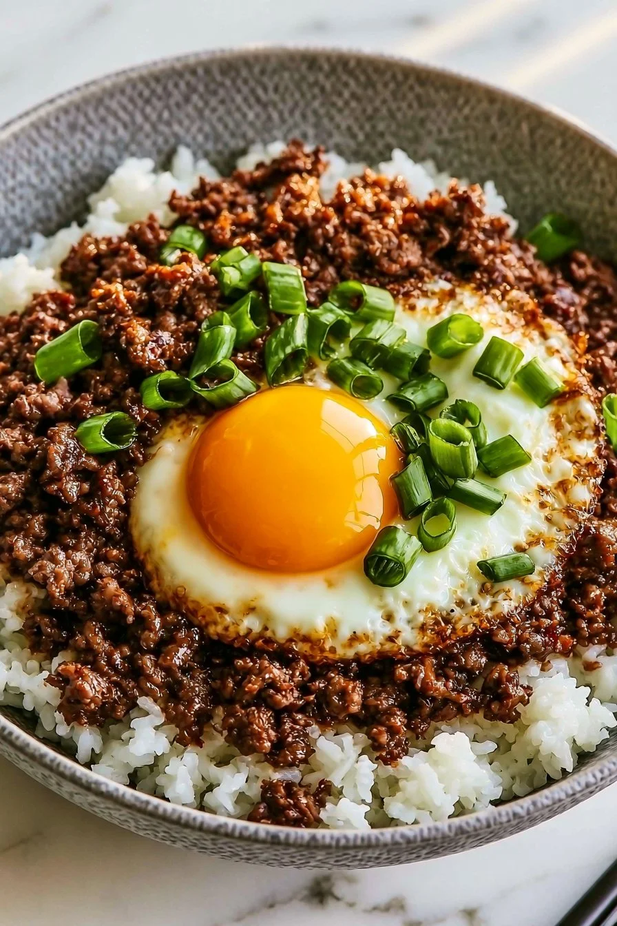 Korean Ground Beef Bowl