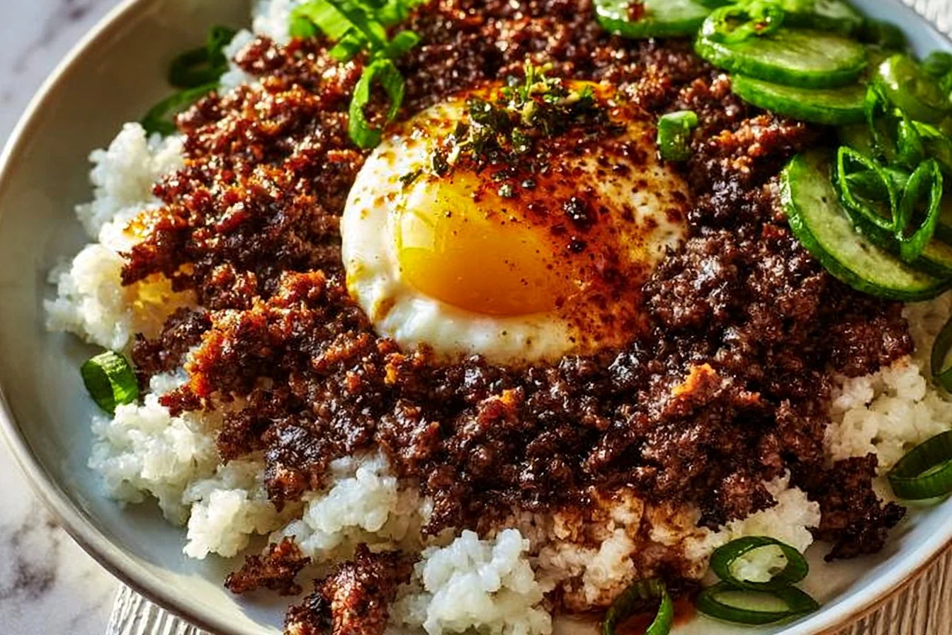 Korean Ground Beef Bowl