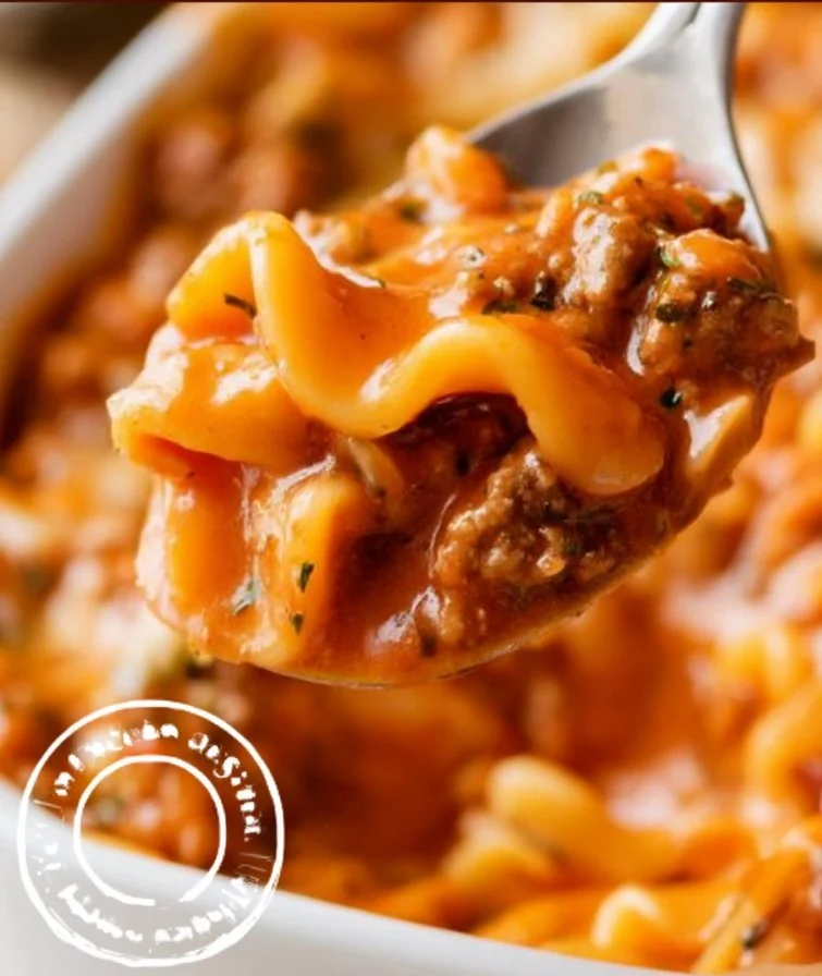 Delicious lasagna recipe made with Hamburger Helper