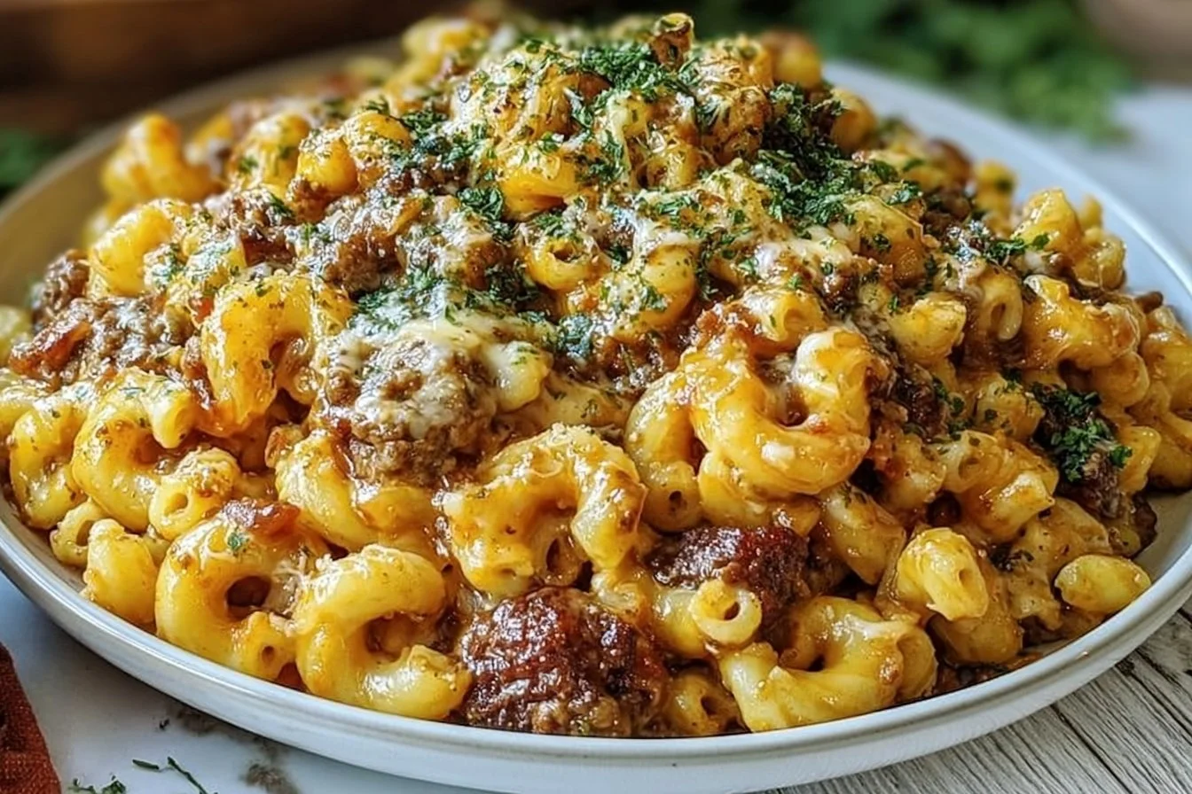 One-Pan Cheeseburger Macaroni