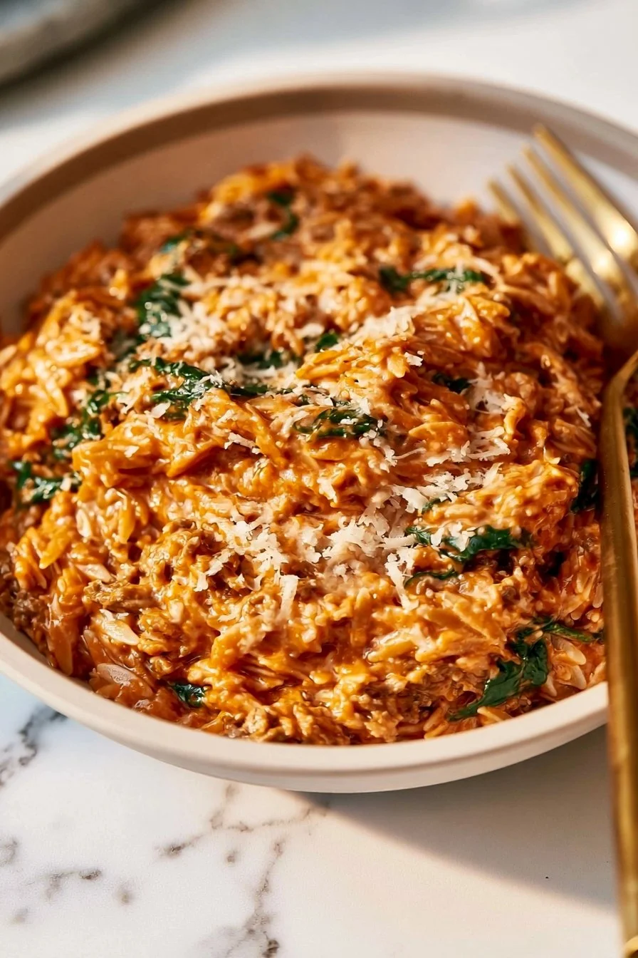 Ground Beef Orzo