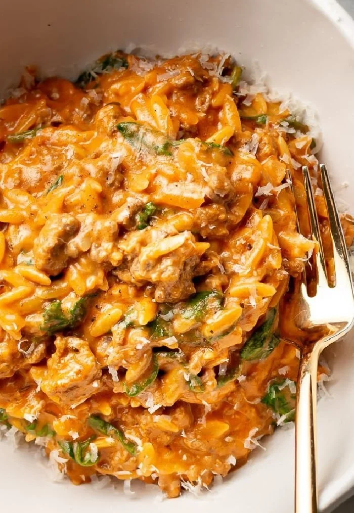 Ground Beef Orzo