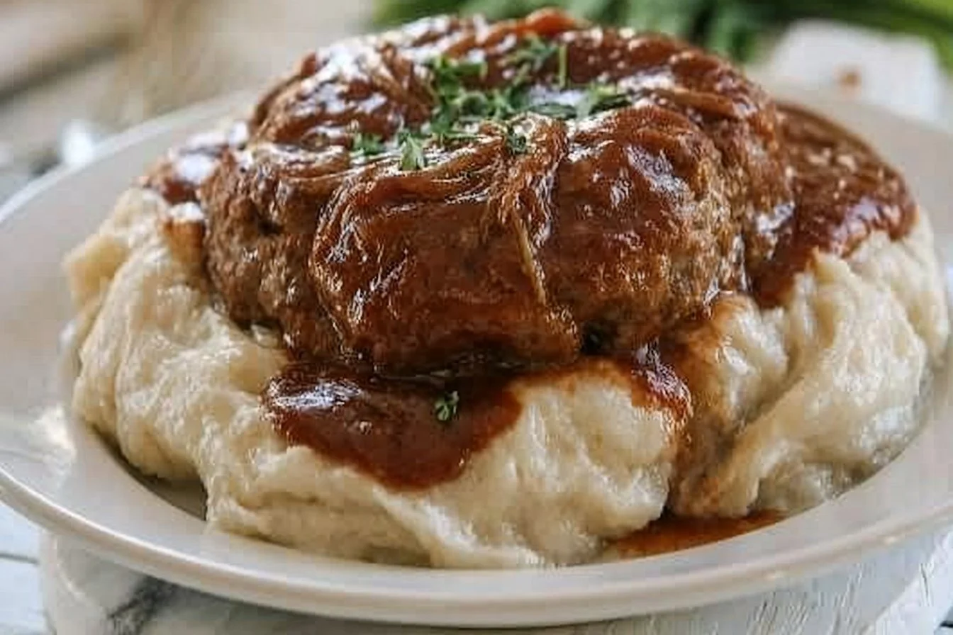 The Best Salisbury Steak Recipe | Quick and easy dinner recipes with ground beef salisbury steak, Easy salisbury steak recipe simple, Beef dishes